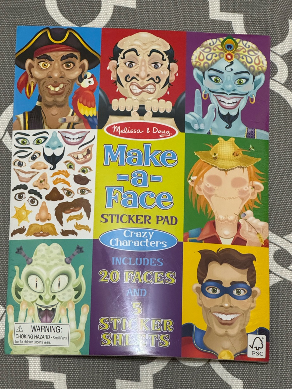 Melissa & Doug Make-a-Face Sticker Pad